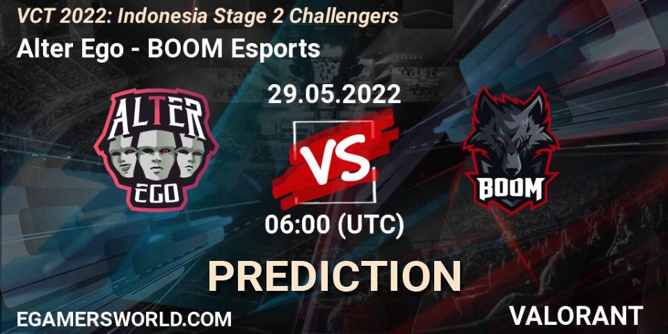 Prognose für das Spiel Alter Ego VS BOOM Esports. 29.05.22. VALORANT - VCT 2022: Indonesia Stage 2 Challengers