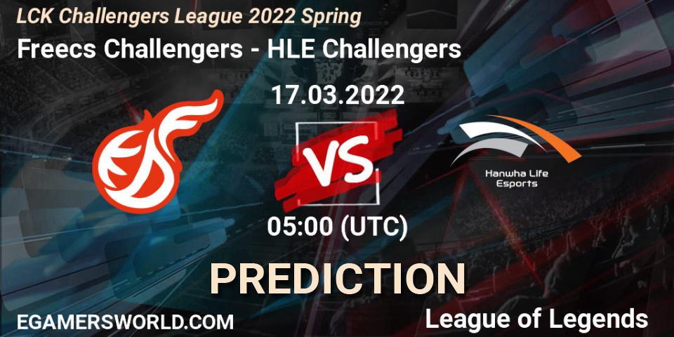 Prognose für das Spiel Freecs Challengers VS HLE Challengers. 17.03.2022 at 05:00. LoL - LCK Challengers League 2022 Spring