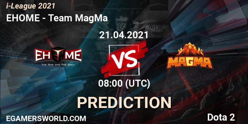 Prognose für das Spiel EHOME VS Team MagMa. 21.04.2021 at 08:04. Dota 2 - i-League 2021 Season 1