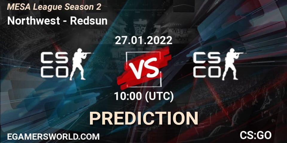 Prognose für das Spiel Northwest VS Redsun. 27.01.2022 at 10:00. Counter-Strike (CS2) - MESA League Season 2