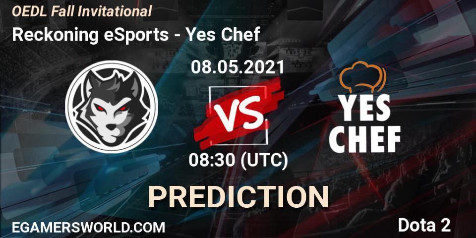 Prognose für das Spiel Reckoning eSports VS Yes Chef. 08.05.21. Dota 2 - OEDL Fall Invitational
