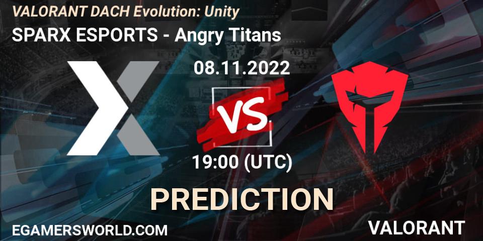Prognose für das Spiel SPARX ESPORTS VS Angry Titans. 08.11.22. VALORANT - VALORANT DACH Evolution: Unity
