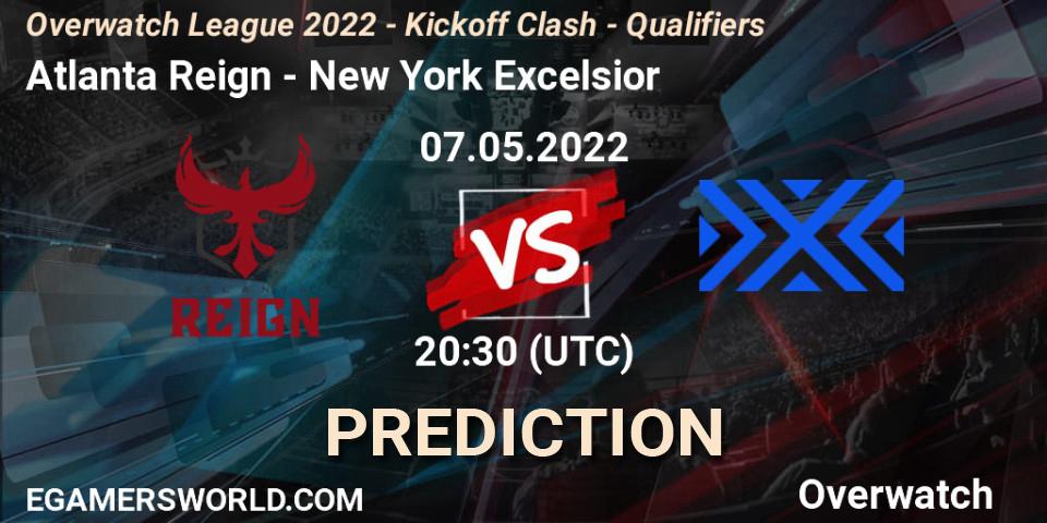 Prognose für das Spiel Atlanta Reign VS New York Excelsior. 07.05.22. Overwatch - Overwatch League 2022 - Kickoff Clash - Qualifiers
