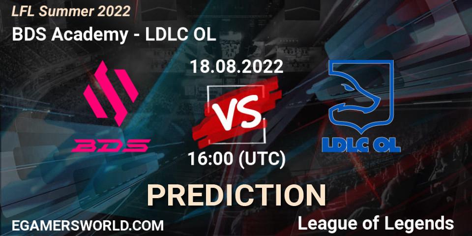 Prognose für das Spiel BDS Academy VS LDLC OL. 18.08.22. LoL - LFL Summer 2022