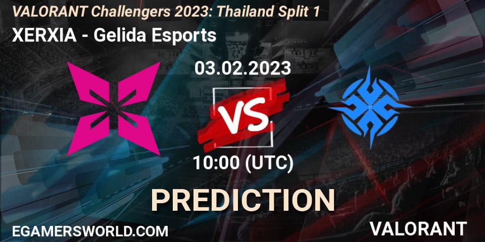 Prognose für das Spiel XERXIA VS Gelida Esports. 03.02.23. VALORANT - VALORANT Challengers 2023: Thailand Split 1