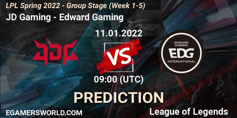 Prognose für das Spiel JD Gaming VS Edward Gaming. 11.01.2022 at 09:00. LoL - LPL Spring 2022 - Group Stage (Week 1-5)
