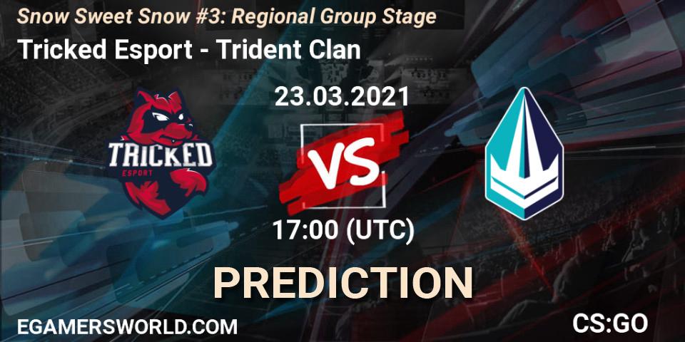 Prognose für das Spiel Tricked Esport VS Trident Clan. 23.03.2021 at 17:00. Counter-Strike (CS2) - Snow Sweet Snow #3: Regional Group Stage