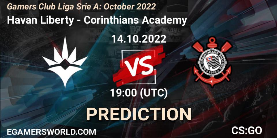 Prognose für das Spiel Havan Liberty VS Corinthians Academy. 14.10.22. CS2 (CS:GO) - Gamers Club Liga Série A: October 2022