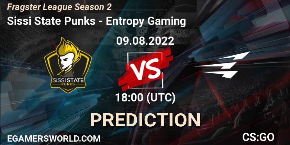 Prognose für das Spiel Sissi State Punks VS Entropy Gaming. 09.08.22. CS2 (CS:GO) - Fragster League Season 2