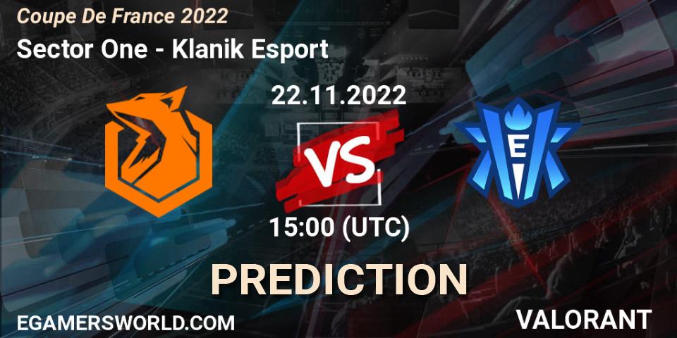 Prognose für das Spiel Sector One VS Klanik Esport. 22.11.22. VALORANT - Coupe De France 2022