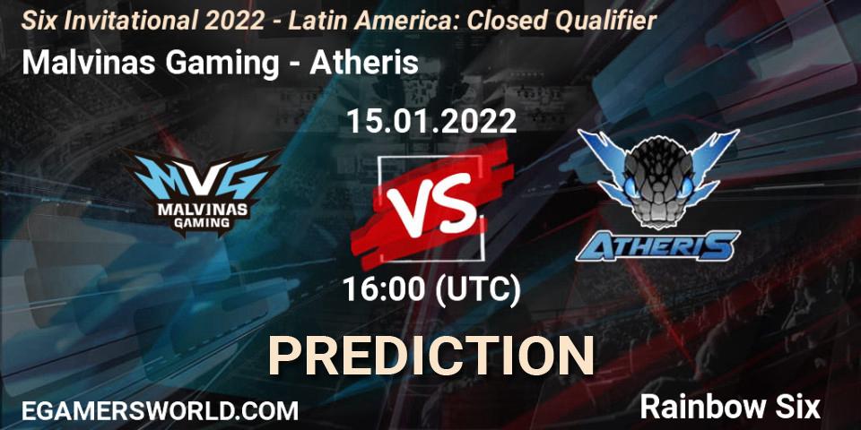 Prognose für das Spiel Malvinas Gaming VS Atheris. 15.01.2022 at 16:00. Rainbow Six - Six Invitational 2022 - Latin America: Closed Qualifier