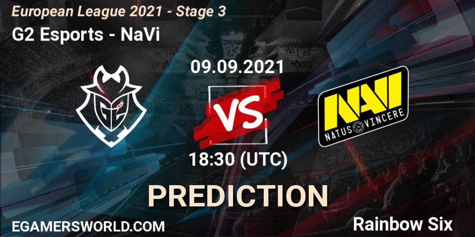 Prognose für das Spiel G2 Esports VS NaVi. 09.09.21. Rainbow Six - European League 2021 - Stage 3