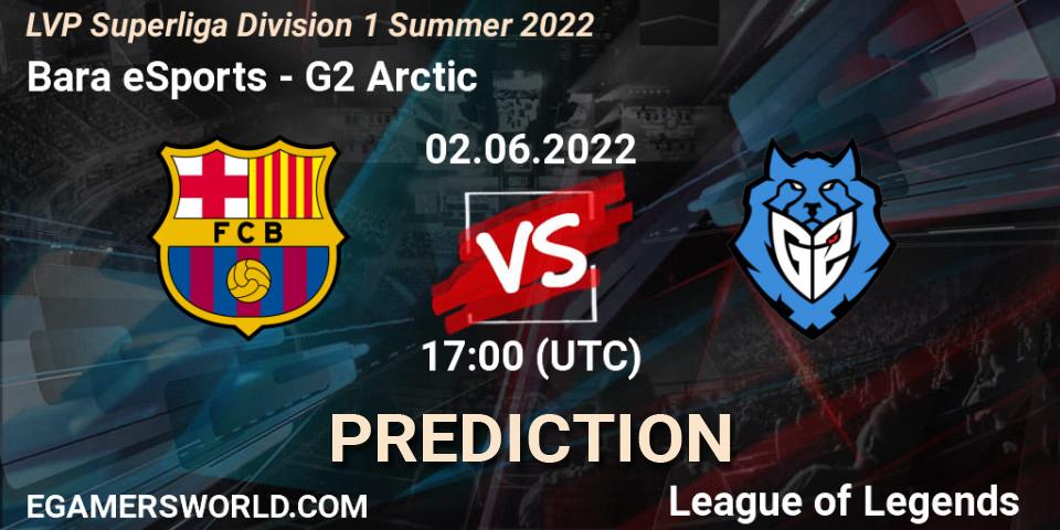Prognose für das Spiel Barça eSports VS G2 Arctic. 02.06.2022 at 16:50. LoL - LVP Superliga Division 1 Summer 2022