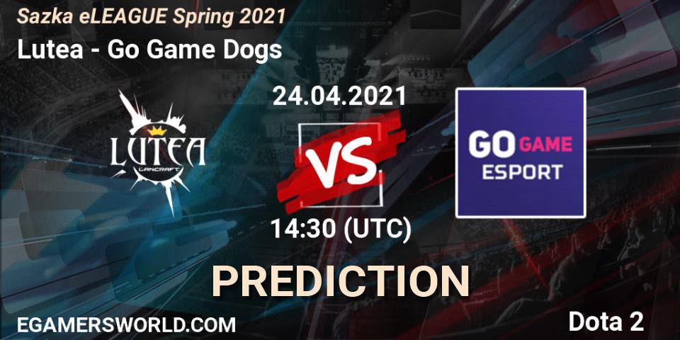 Prognose für das Spiel Lutea VS Go Game Dogs. 24.04.2021 at 14:30. Dota 2 - Sazka eLEAGUE Spring 2021