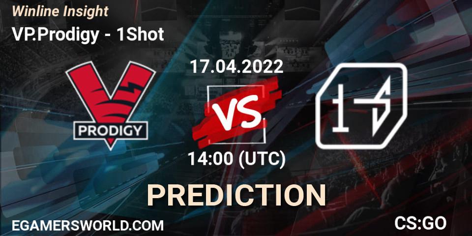 Prognose für das Spiel VP.Prodigy VS 1Shot. 17.04.2022 at 14:30. Counter-Strike (CS2) - Winline Insight
