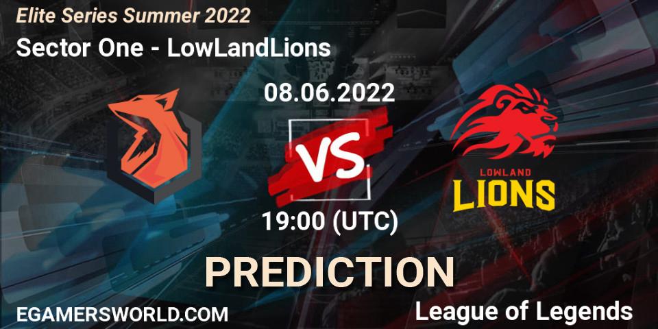 Prognose für das Spiel Sector One VS LowLandLions. 08.06.2022 at 19:00. LoL - Elite Series Summer 2022