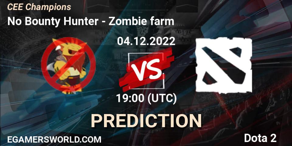 Prognose für das Spiel No Bounty Hunter VS Zombie farm. 04.12.2022 at 19:00. Dota 2 - CEE Champions