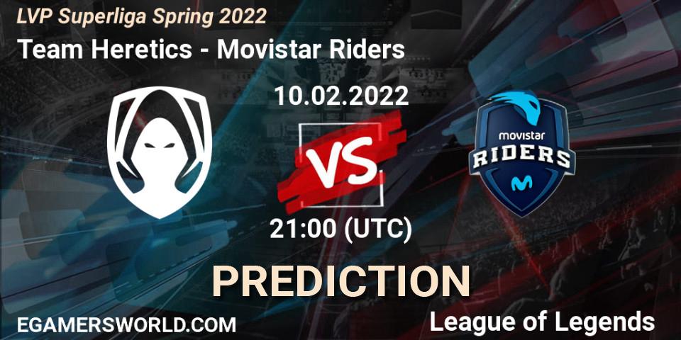 Prognose für das Spiel Team Heretics VS Movistar Riders. 10.02.22. LoL - LVP Superliga Spring 2022