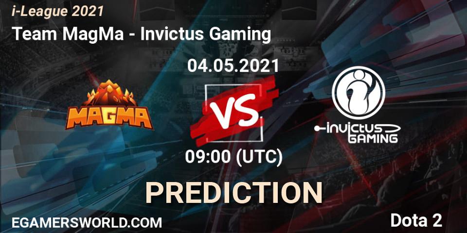 Prognose für das Spiel Team MagMa VS Invictus Gaming. 04.05.2021 at 09:22. Dota 2 - i-League 2021 Season 1