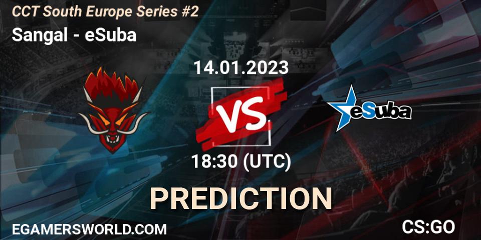 Prognose für das Spiel Sangal VS eSuba. 14.01.2023 at 20:10. Counter-Strike (CS2) - CCT South Europe Series #2
