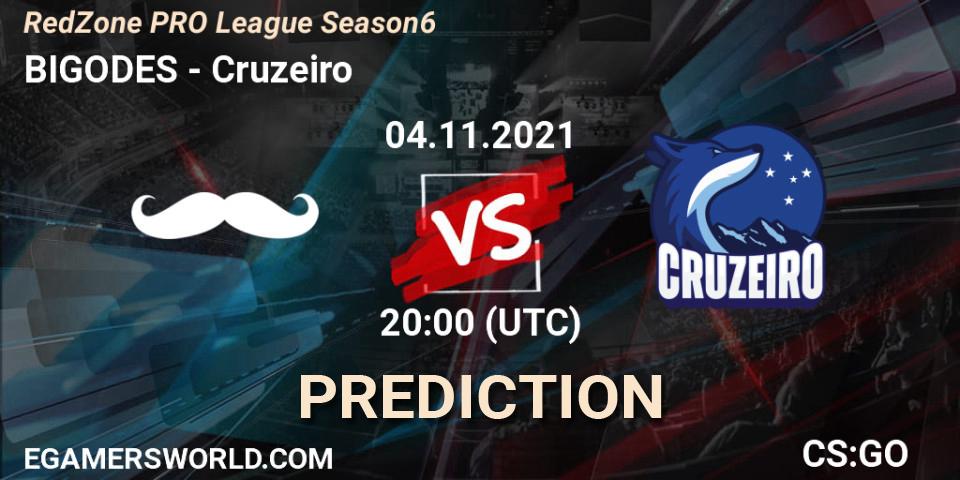 Prognose für das Spiel BIGODES VS Cruzeiro. 04.11.2021 at 20:00. Counter-Strike (CS2) - RedZone PRO League Season 6