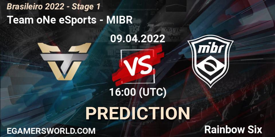 Prognose für das Spiel Team oNe eSports VS MIBR. 09.04.22. Rainbow Six - Brasileirão 2022 - Stage 1