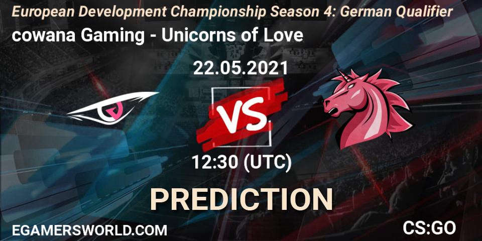 Prognose für das Spiel cowana Gaming VS Unicorns of Love. 22.05.21. CS2 (CS:GO) - European Development Championship Season 4: German Qualifier