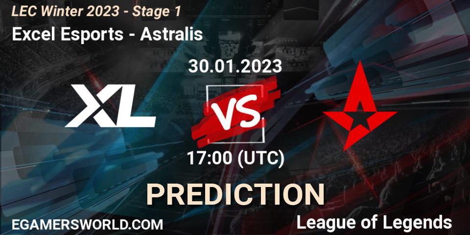 Prognose für das Spiel Excel Esports VS Astralis. 30.01.23. LoL - LEC Winter 2023 - Stage 1