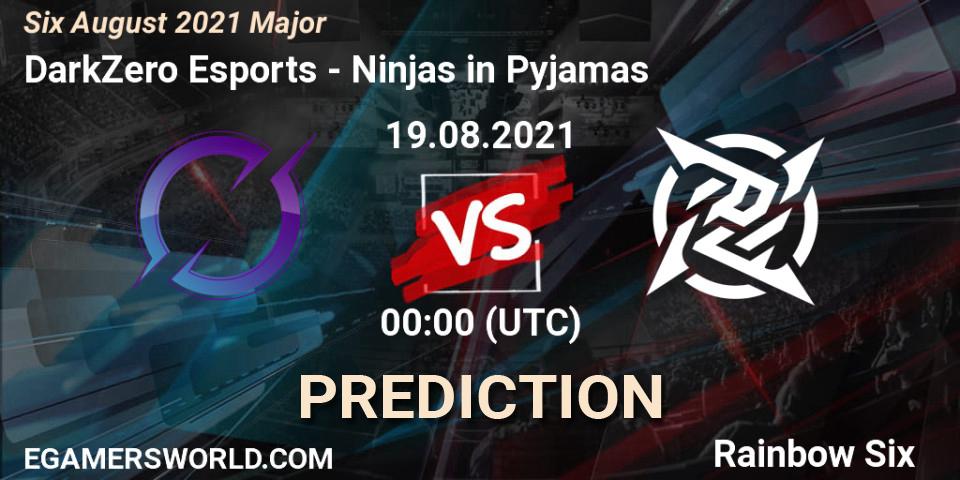 Prognose für das Spiel DarkZero Esports VS Ninjas in Pyjamas. 19.08.21. Rainbow Six - Six August 2021 Major
