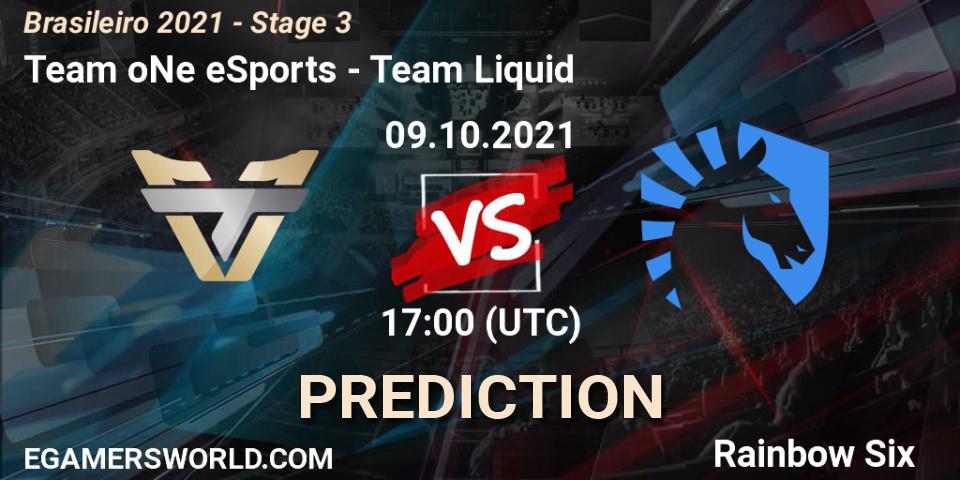 Prognose für das Spiel Team oNe eSports VS Team Liquid. 09.10.21. Rainbow Six - Brasileirão 2021 - Stage 3