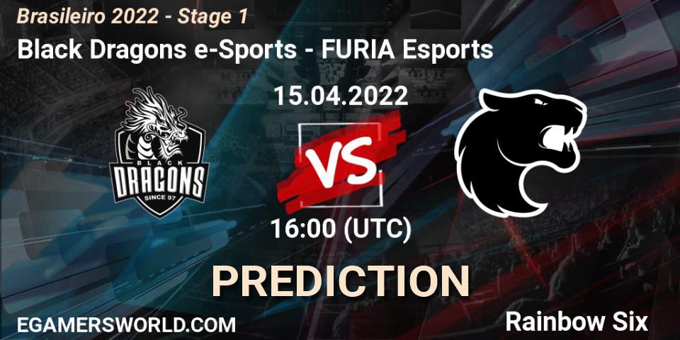 Prognose für das Spiel Black Dragons e-Sports VS FURIA Esports. 15.04.2022 at 16:00. Rainbow Six - Brasileirão 2022 - Stage 1