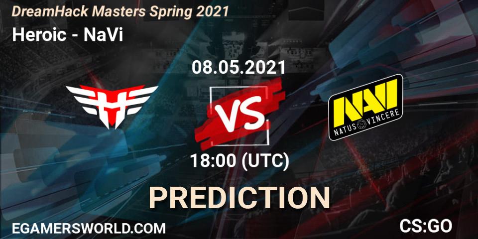 Prognose für das Spiel Heroic VS NaVi. 08.05.21. CS2 (CS:GO) - DreamHack Masters Spring 2021