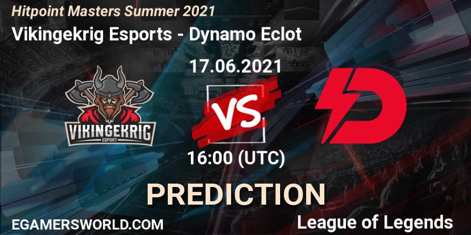 Prognose für das Spiel Vikingekrig Esports VS Dynamo Eclot. 17.06.2021 at 16:30. LoL - Hitpoint Masters Summer 2021