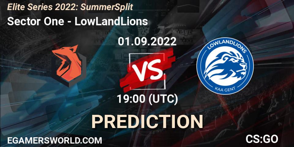 Prognose für das Spiel Sector One VS LowLandLions. 01.09.2022 at 19:00. Counter-Strike (CS2) - Elite Series 2022: Summer Split