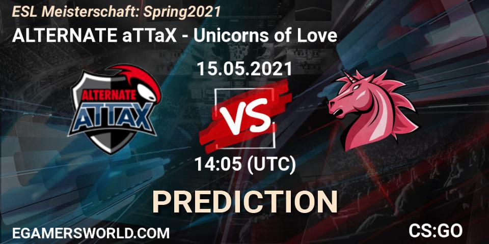 Prognose für das Spiel ALTERNATE aTTaX VS Unicorns of Love. 15.05.2021 at 13:35. Counter-Strike (CS2) - ESL Meisterschaft: Spring 2021