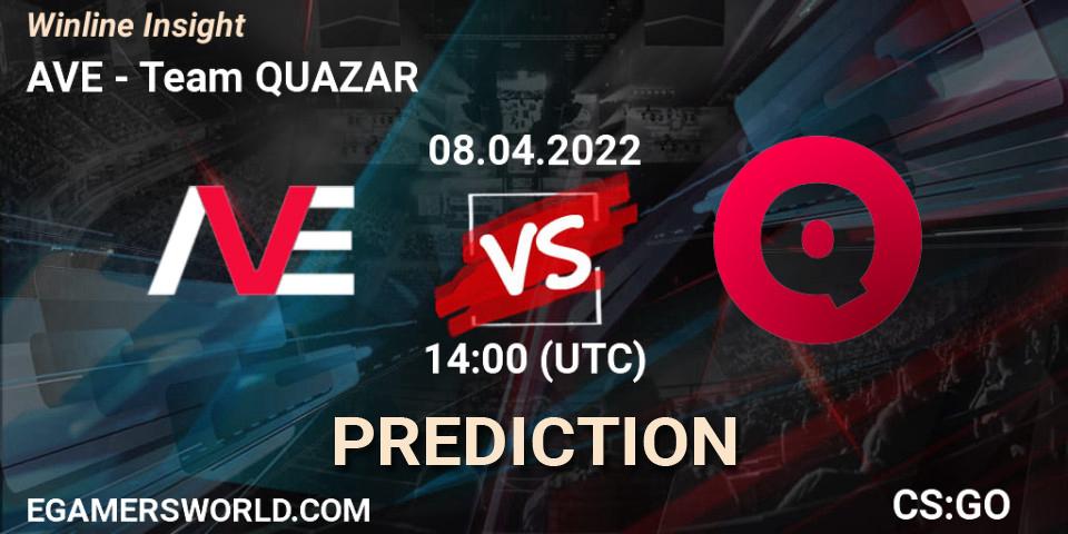 Prognose für das Spiel AVE VS QUAZAR. 08.04.2022 at 14:00. Counter-Strike (CS2) - Winline Insight