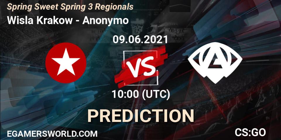 Prognose für das Spiel Wisla Krakow VS Anonymo. 09.06.2021 at 10:00. Counter-Strike (CS2) - Spring Sweet Spring 3 Regionals