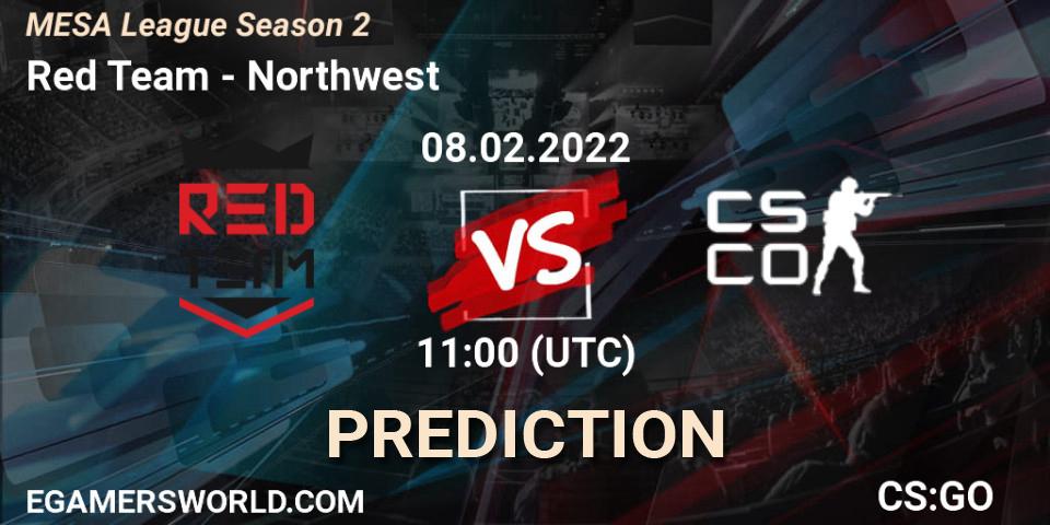 Prognose für das Spiel Red Team VS Northwest. 12.02.2022 at 11:00. Counter-Strike (CS2) - MESA League Season 2