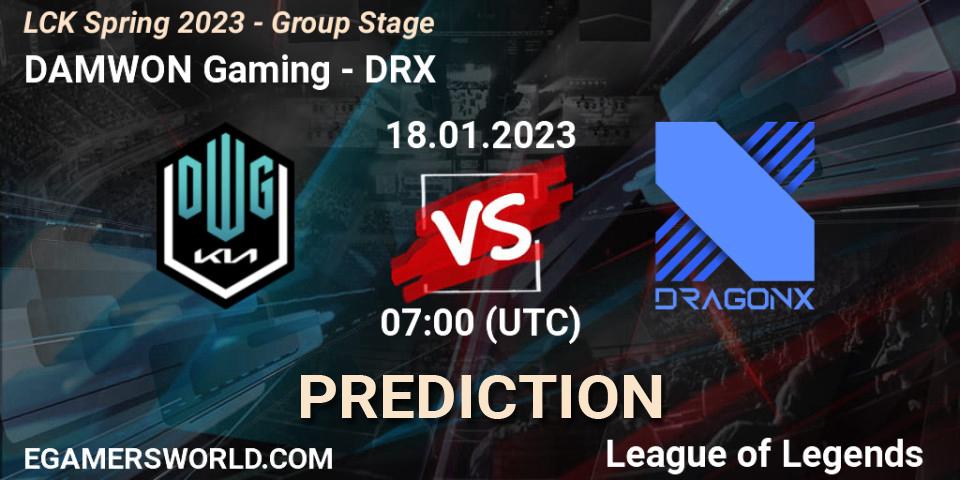 Prognose für das Spiel Dplus VS DRX. 18.01.23. LoL - LCK Spring 2023 - Group Stage