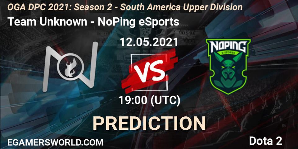Prognose für das Spiel Team Unknown VS NoPing eSports. 12.05.21. Dota 2 - OGA DPC 2021: Season 2 - South America Upper Division