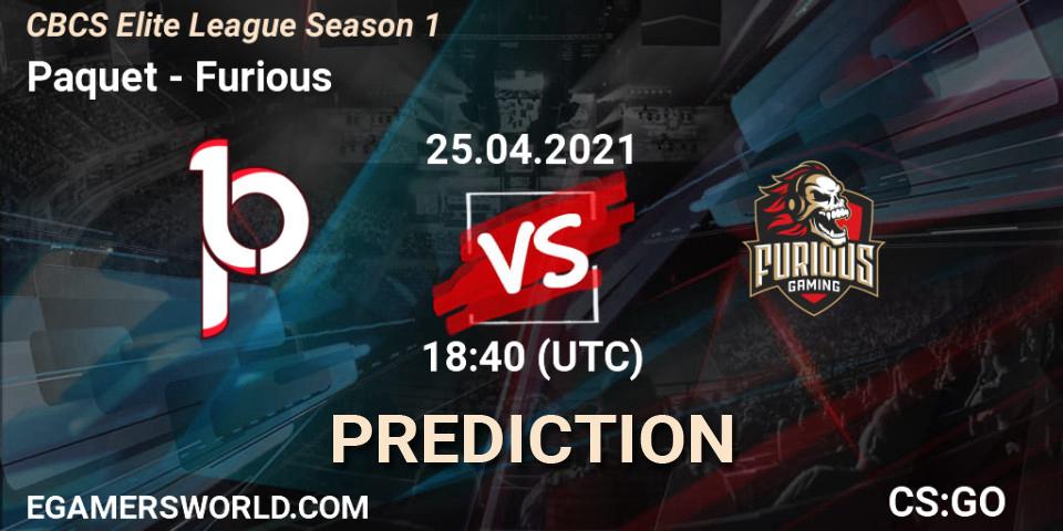 Prognose für das Spiel Paquetá VS Furious. 25.04.2021 at 18:40. Counter-Strike (CS2) - CBCS Elite League Season 1