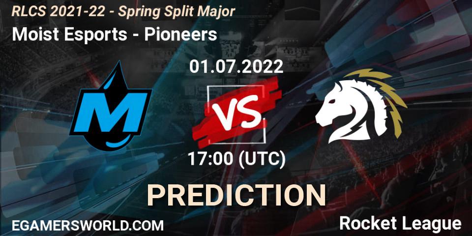 Prognose für das Spiel Moist Esports VS Pioneers. 01.07.22. Rocket League - RLCS 2021-22 - Spring Split Major