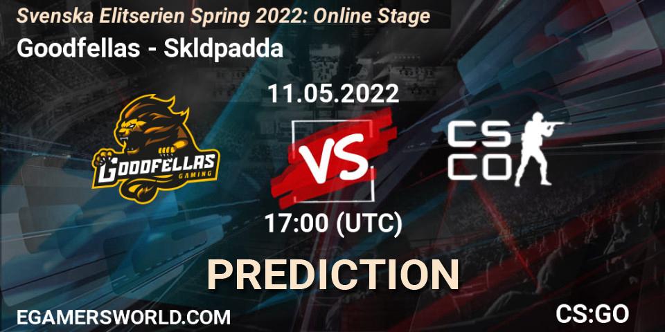 Prognose für das Spiel Goodfellas VS Sköldpadda. 11.05.22. CS2 (CS:GO) - Svenska Elitserien Spring 2022: Online Stage