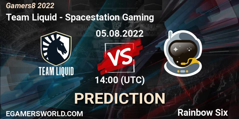 Prognose für das Spiel Team Liquid VS Spacestation Gaming. 05.08.22. Rainbow Six - Gamers8 2022