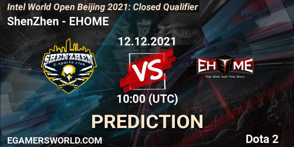Prognose für das Spiel ShenZhen VS EHOME. 12.12.2021 at 10:25. Dota 2 - Intel World Open Beijing: Closed Qualifier