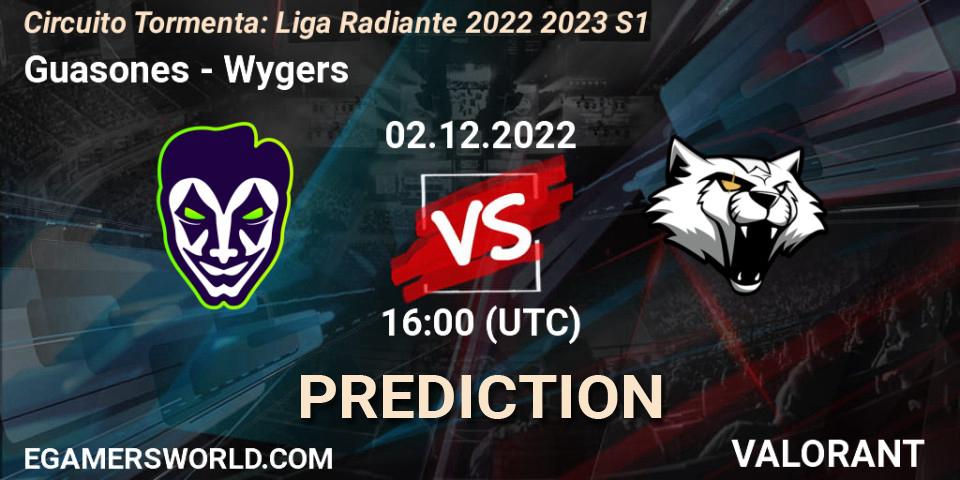 Prognose für das Spiel Guasones VS Wygers. 02.12.22. VALORANT - Circuito Tormenta: Liga Radiante 2022 2023 S1