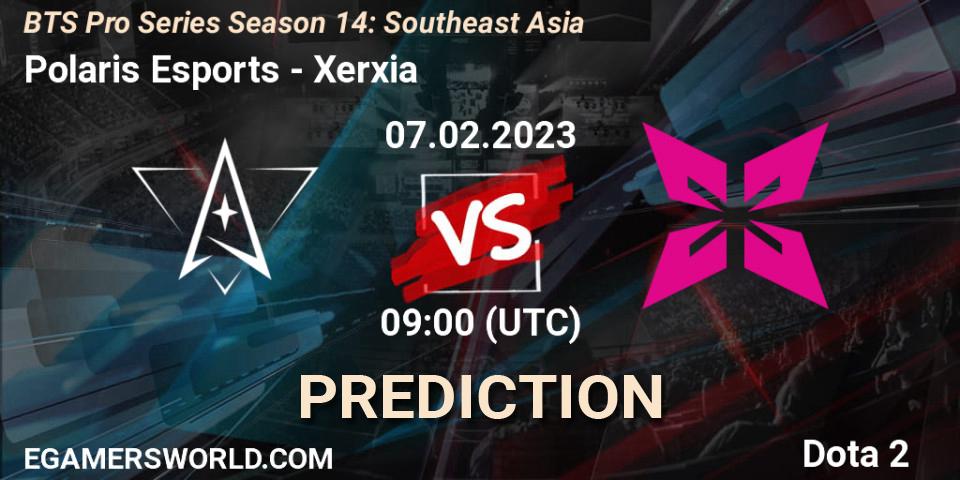 Prognose für das Spiel Polaris Esports VS Xerxia. 04.02.23. Dota 2 - BTS Pro Series Season 14: Southeast Asia