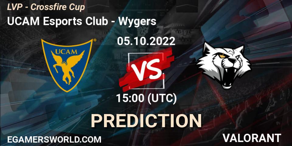 Prognose für das Spiel UCAM Esports Club VS Wygers. 05.10.2022 at 15:00. VALORANT - LVP - Crossfire Cup