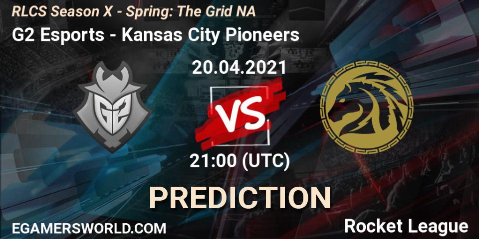 Prognose für das Spiel G2 Esports VS Kansas City Pioneers. 20.04.2021 at 21:00. Rocket League - RLCS Season X - Spring: The Grid NA