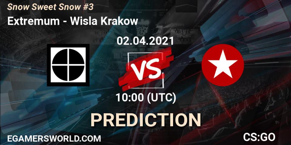 Prognose für das Spiel Extremum VS Wisla Krakow. 02.04.2021 at 10:00. Counter-Strike (CS2) - Snow Sweet Snow #3